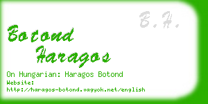 botond haragos business card